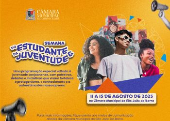 Câmara de São João da Barra promove ‘Semana do Estudante e da Juventude’, de 11 a 15 de agosto